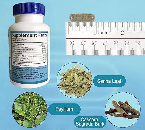 Miniatura 9 de Limpieza de 15 días, apoyo intestinal y colon, desintoxicación avanzada de limpieza intestinal de 15 días para mujeres y hombres con Senna, cáscara