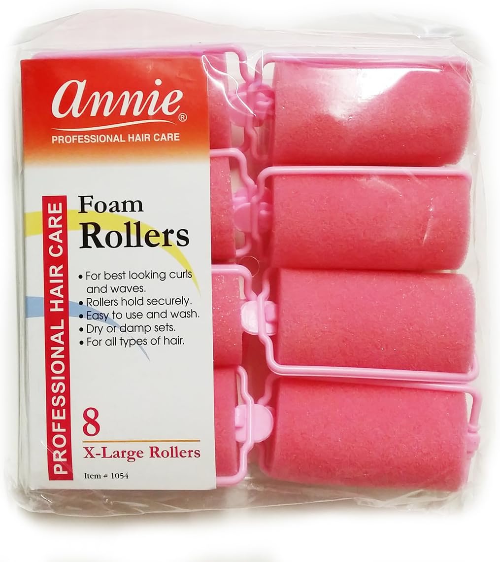 Annie Foam Roller Size1 1/4" x 2 1/4" 8ct -1054