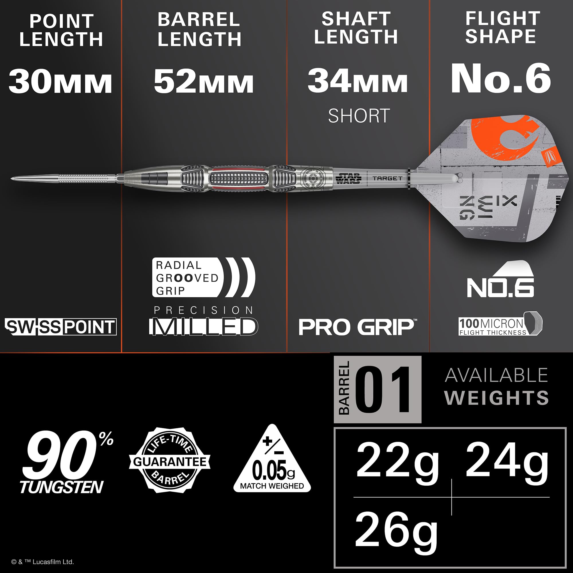 スターウォーズターゲットダーツ　日本未発売X-Wing 22g Amazon.com : Target Darts Star Wars X-Wing 90% Tungsten Steel Tip