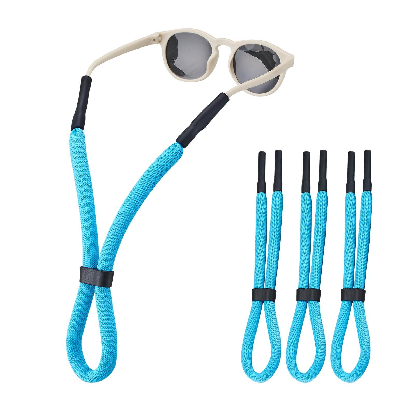 Omnful Kids Glasses Strap for Floating - Adjustable Sunglasses Straps Cords for Toddler, Boys and Girls - Eyeglasses Strap Eyewear String Chain