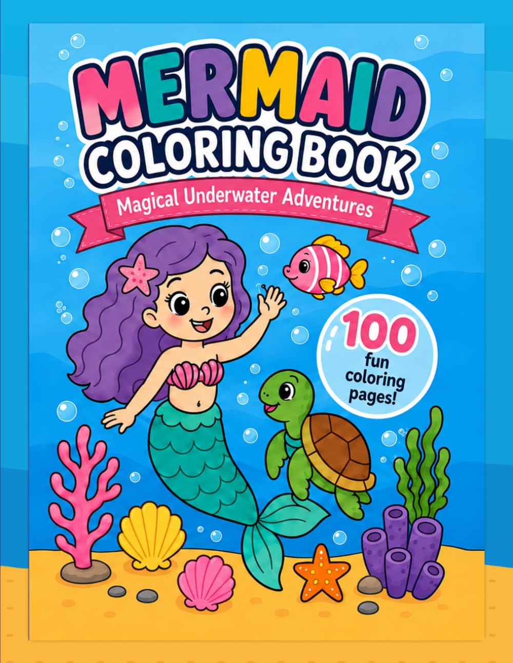Mermaid Coloring Book: Magical Underwater Adventures