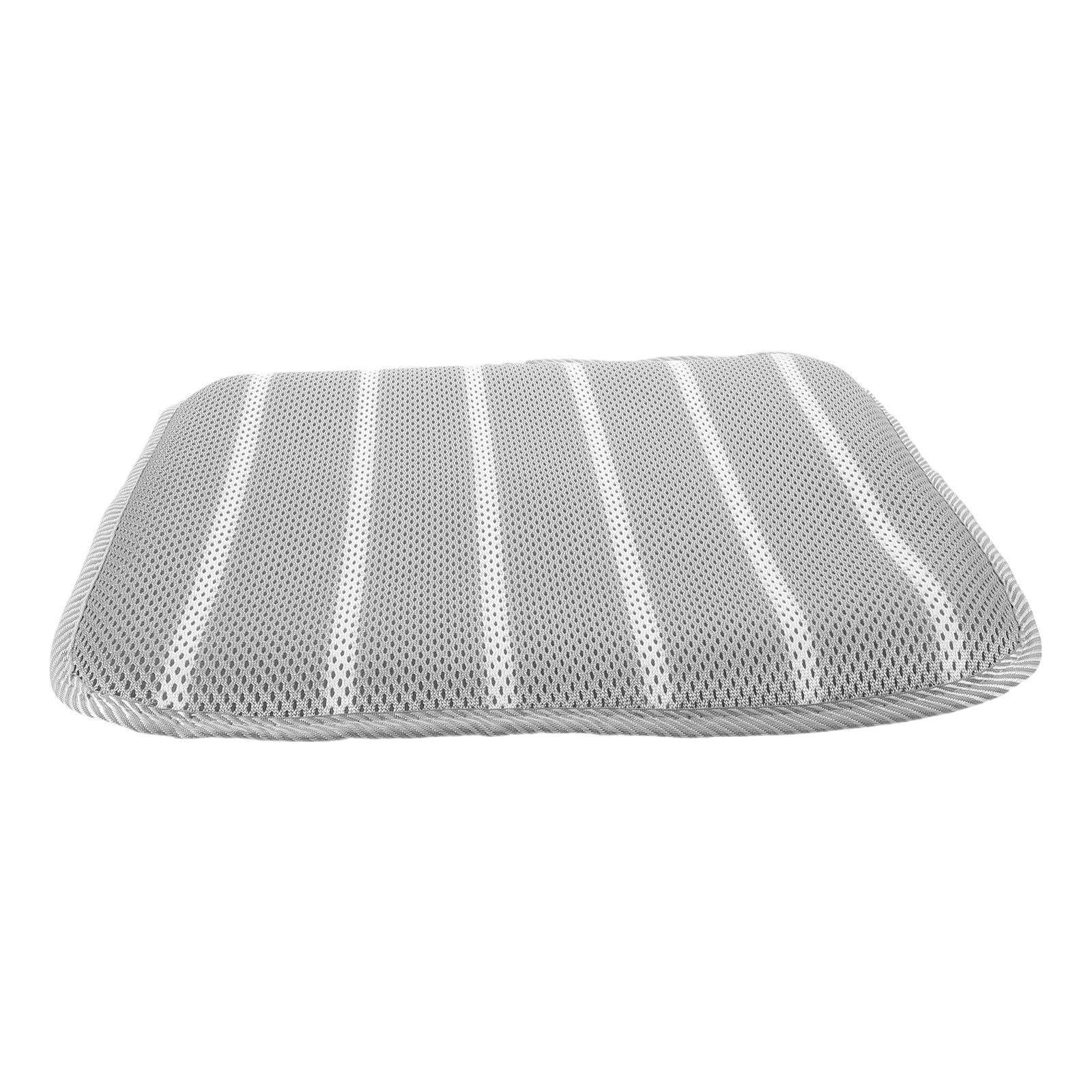Anneome Cuscino per sedia in poliestere: cuscino a righe 3D air mesh, 45x45x3 cm, antiscivolo, ad asciugatura rapida, per per anziani