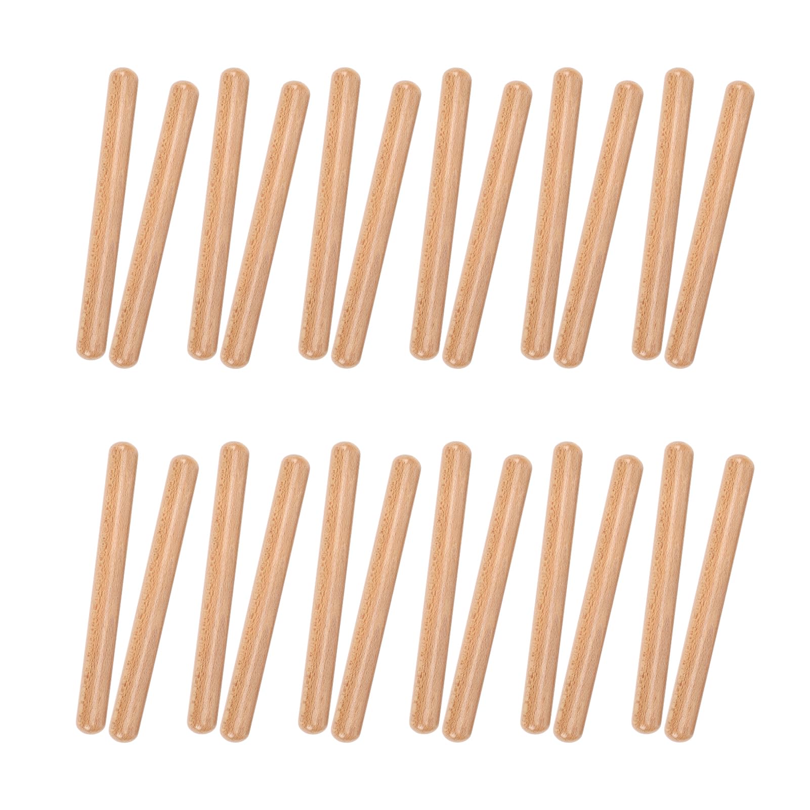 ZDAGELD 24 Pairs Wooden Rhythm Sticks, Beech Wood Music Education Percussion Instrument Orff Drumsticks for Kids Classroom Group Activities, Storage Bag Included — view 7