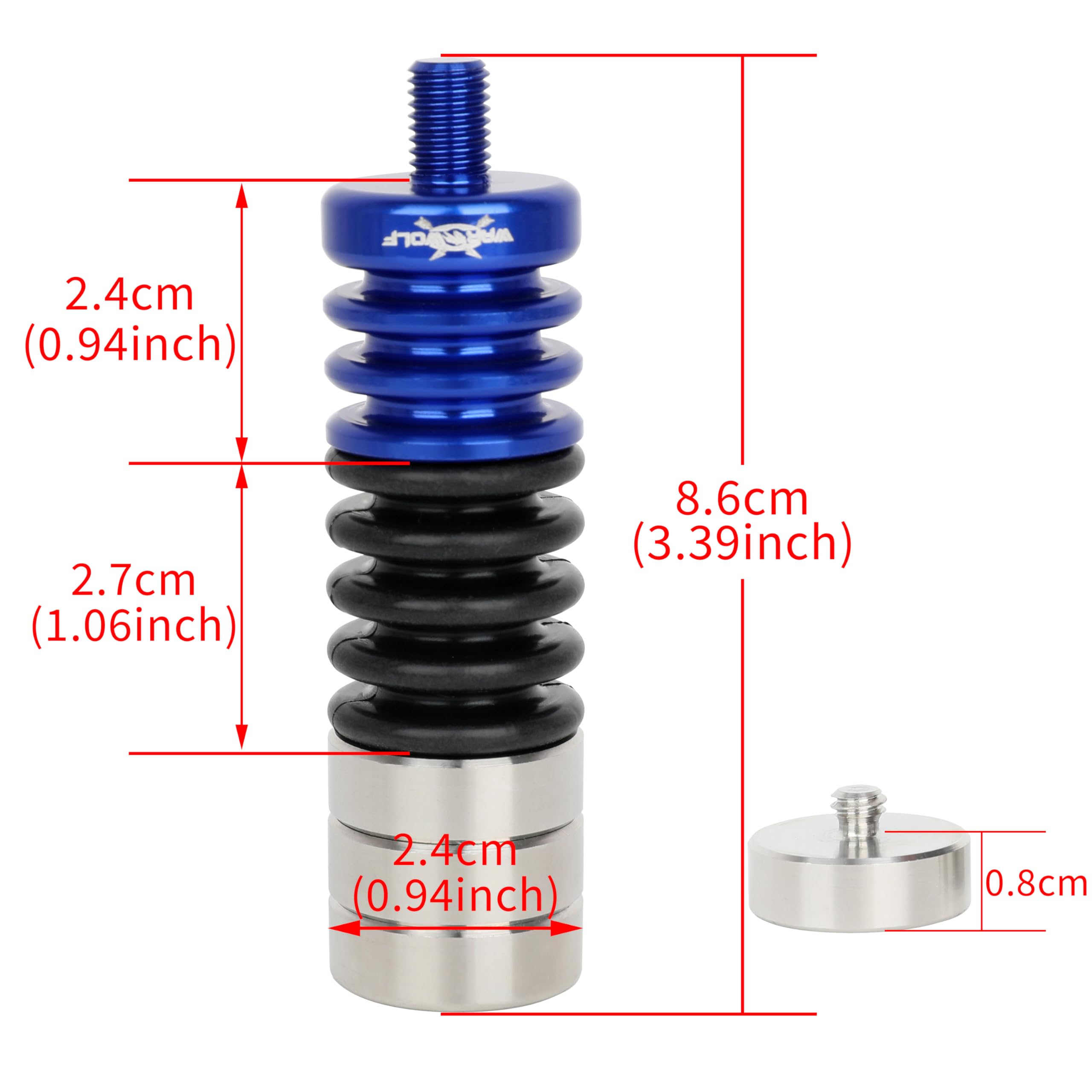 arco Stabilizzatore per arco ricurvo Arco composto Bow Riser Dampers Silencers Shock Absorbers Vibration Damper Suit per la caccia Target tiro
