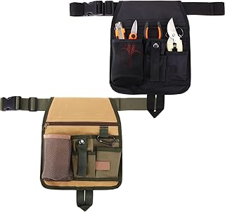 Garden Tool Pouch with Adjustable Belt