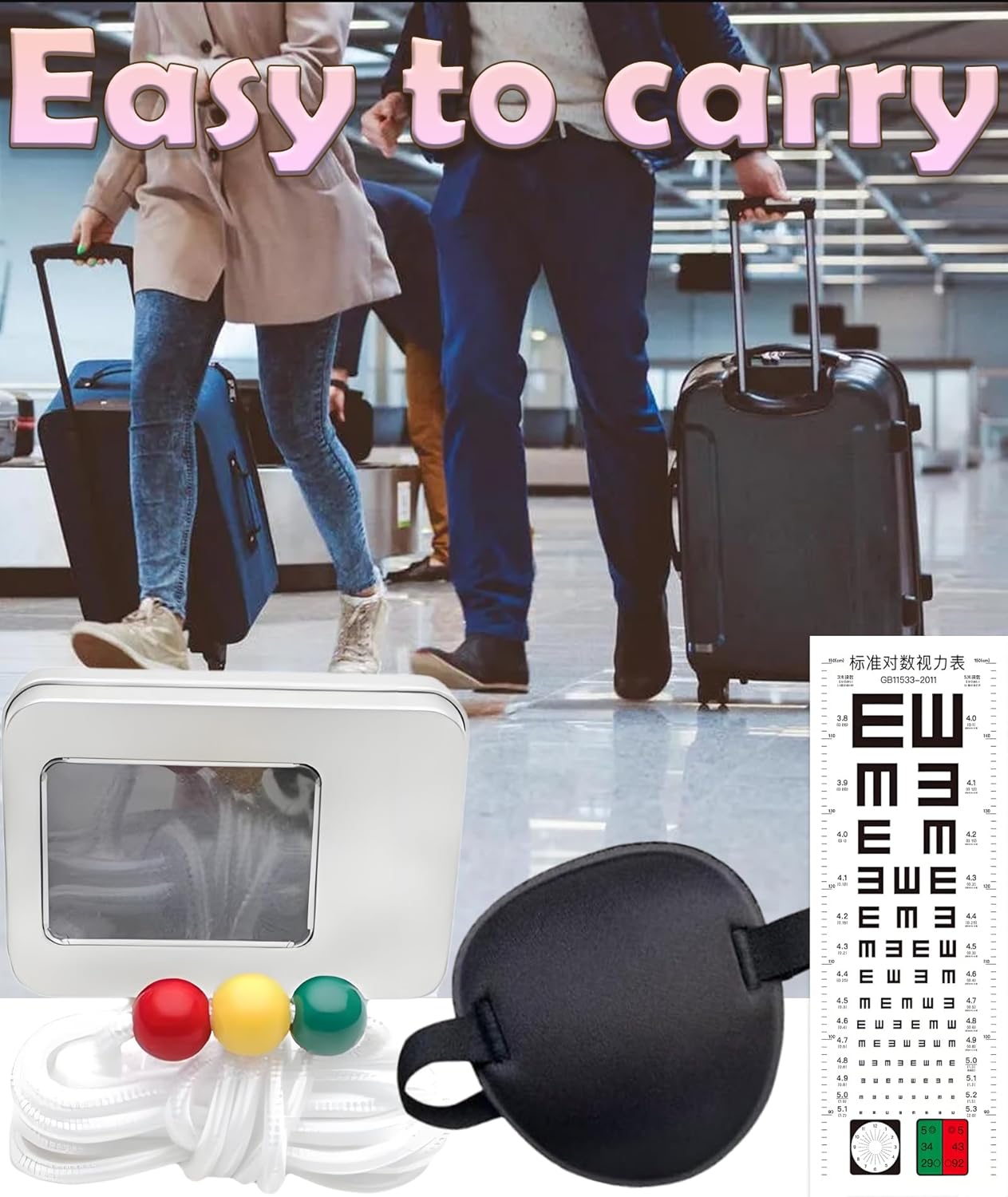 3 PCS i exercise sets, vision to hand i coordination training, it includes balls, i patch and vision charts, suitable for the use of clinics, schools and homes 3 PCS i exercise sets, vision to hand i coordination training, it includes balls, i patch and vision charts, suitable for the use of clinics, schools and homes