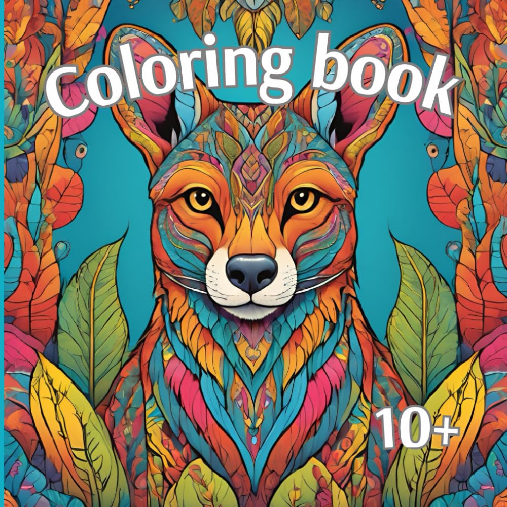 Coloring book for adults, tenagers and seniors: Relax, stress relief. fun