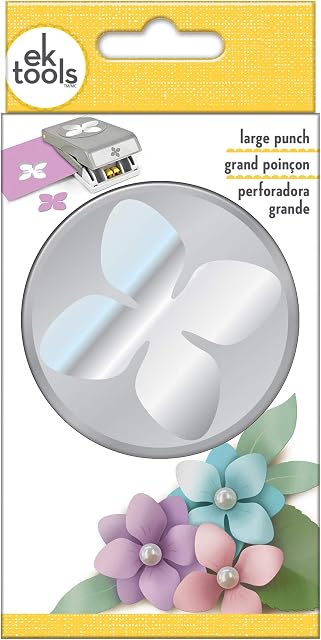 EK Tools Hydrangea Punch, Grey, Large