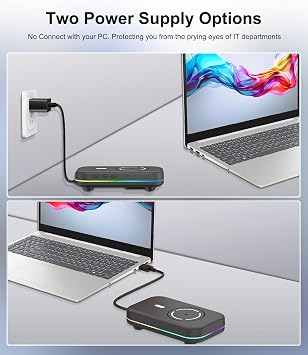 Mouse Mover Jiggler, | RGB, Undetectable, Silent, Auto-Off Timer, Realistic Movement |, Mouse Wiggler Shaker Giggler, Keep Computer Laptop Active Men Women Gifts for Office Home Remote Work