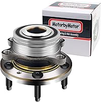 Vista 11 de MotorbyMotor 513188 Cojinete de rueda delantera y conjunto de cubo de 6 lengüetas con ABS para Chevy Trailblazer SSR, GMC Envoy, Buick Rainier