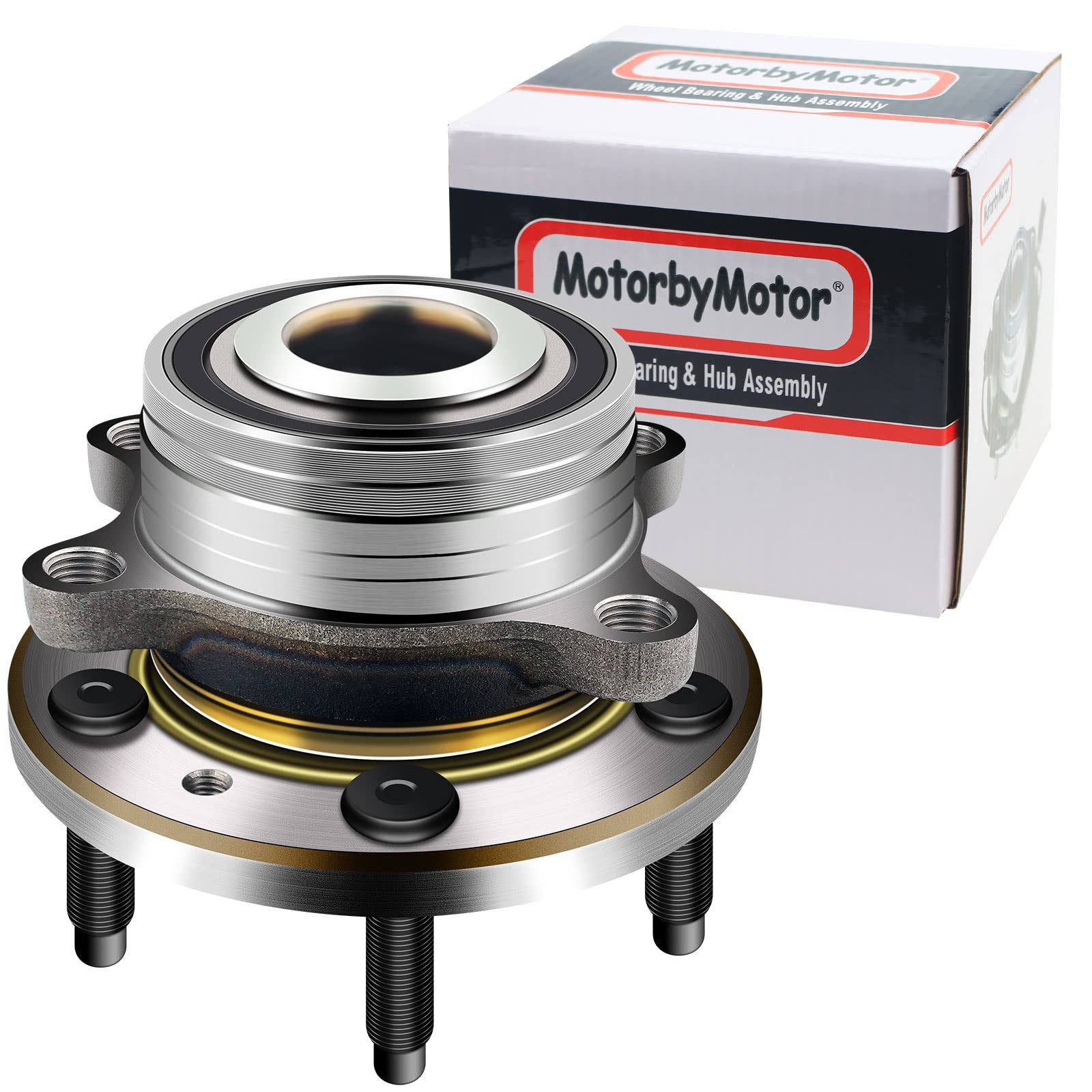 Wheel Bearing Hub Assembly 2PC Front/Rear Wheel Hub & Bearing Assembly ...
