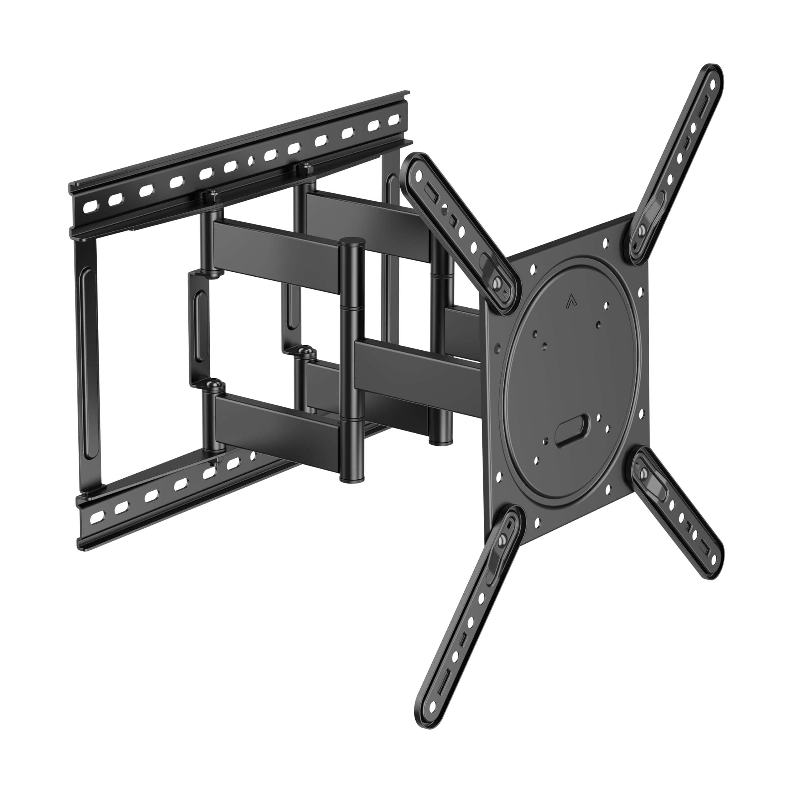 monTEK 1,5" Ultra Slim uchwyt ścienny do telewizora 23-75 cali płaski i zakrzywiony do 45 kg, uchwyt do telewizora, wychylny, wysuwany, uchwyt TV, pełny ruch, maks. VESA 400 x 400 mm