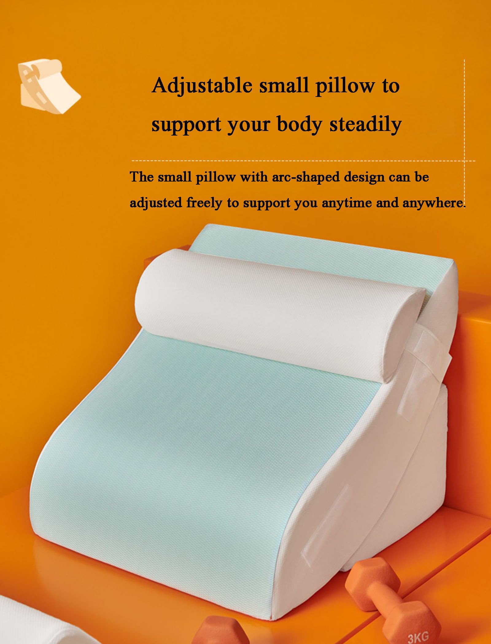 Ortho Pillows Bettkeilkissen-Set – Schaumstoff, verstellbar für Rücken, Bein, Knieschmerzen, Linderung nach Operationen, Säure-Reflux – stützende Kissen für besseren Schlaf, Lesen, Ausruhen –