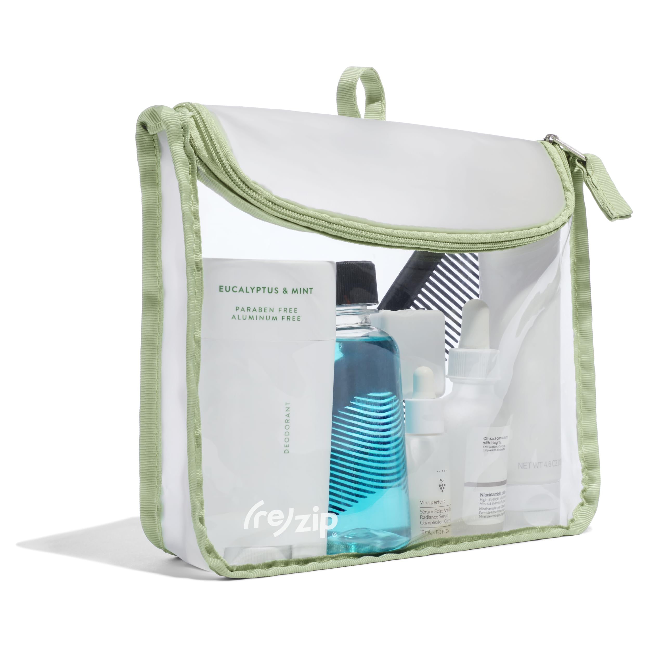 (re)zip Zippered TSA-Compliant Reusable Travel Quart Bag