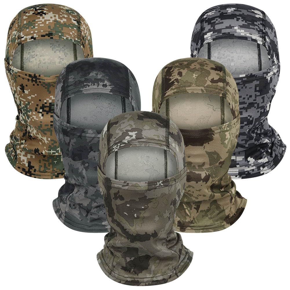 Camo Balaclava Ski Mask UV Face Cover for Motorcycle Hunting