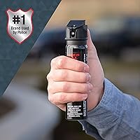 Vista 4 de SABRE Magnum 120 Pepper Spray, 40 Bursts, 12-Foot (4-Meter) Range, Extra Large 92.4 Gram Canister, UV Marking Dye, Flip Top Safety, Black