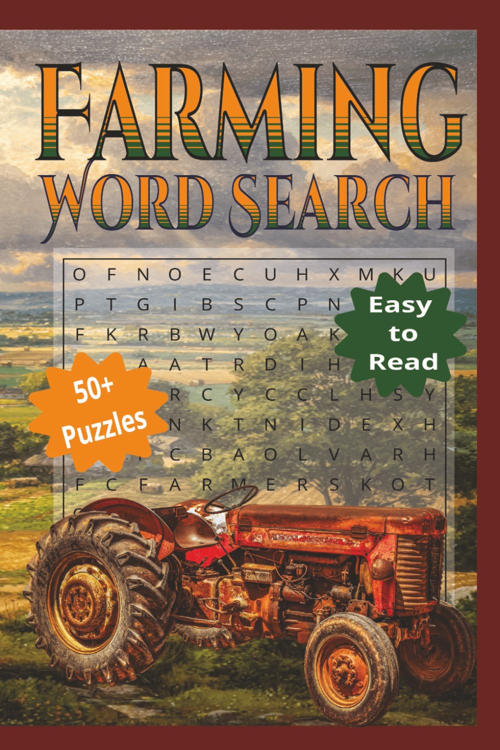 Farming Word search: A Delightful, Large Print for Travel, Gift, Celebrating Farm Life, Fun and Easy Farm-Themed Word Puzzles for Every Generation