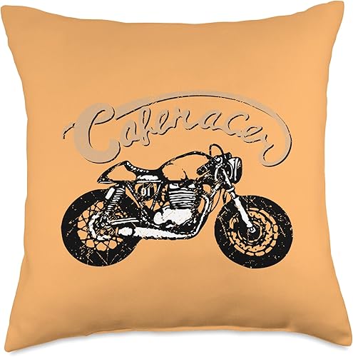 Miniatura 5 de American Cafe Racer Motorcycle Apparel and Merch Cafe Racer Biker - Cojín de 16 x 16 pulgadas, multicolor