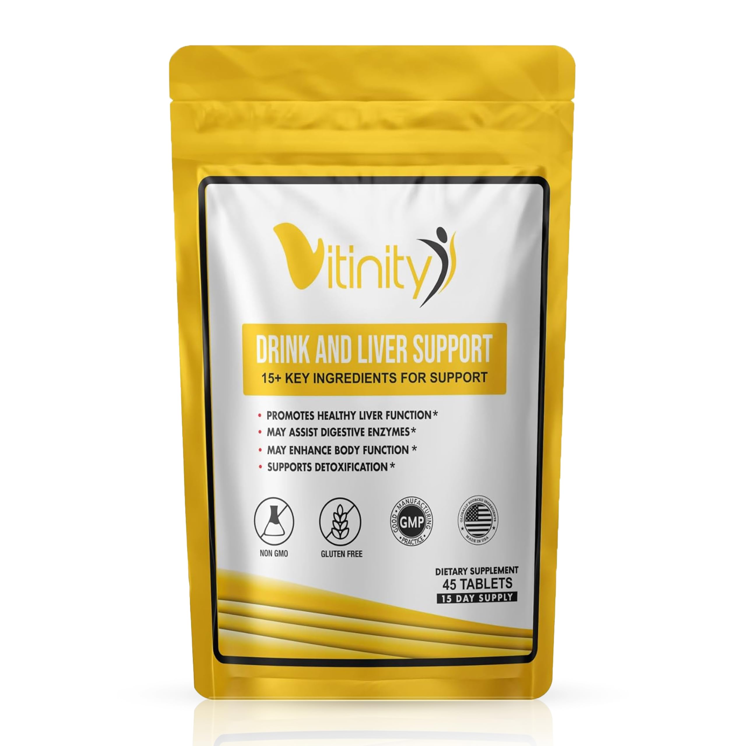 VITINITY Suplemento multivitamínico com Kudzu, Milk Thistle, DHM e Holy Basil, 1 unidade