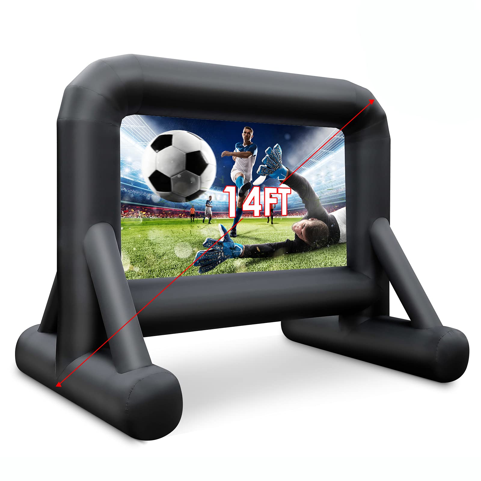 Buy 14 FT Inflatable Movie Screen Outdoor Blow Up Mega Movie Projector