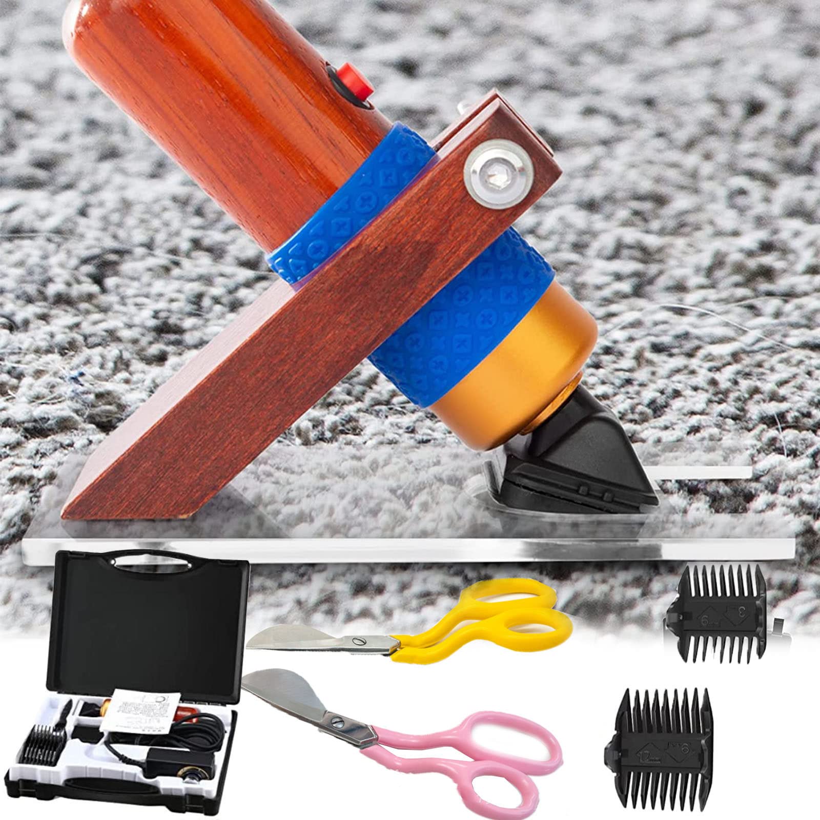 Tagliamoquette Elettrico 200W Per Tappeti - Velocità Regolabile, Con Accessori, Per Tappeti Tufted - Foto 6