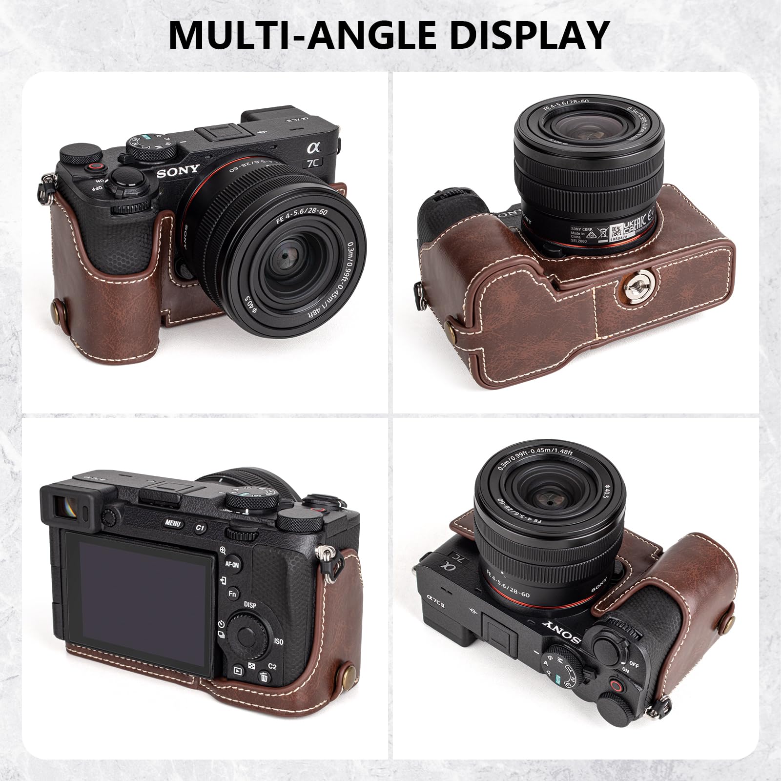 MegaGear Étui Similicuir Pour Nikon Coolpix P950 - Housse Protection Appareil Photo