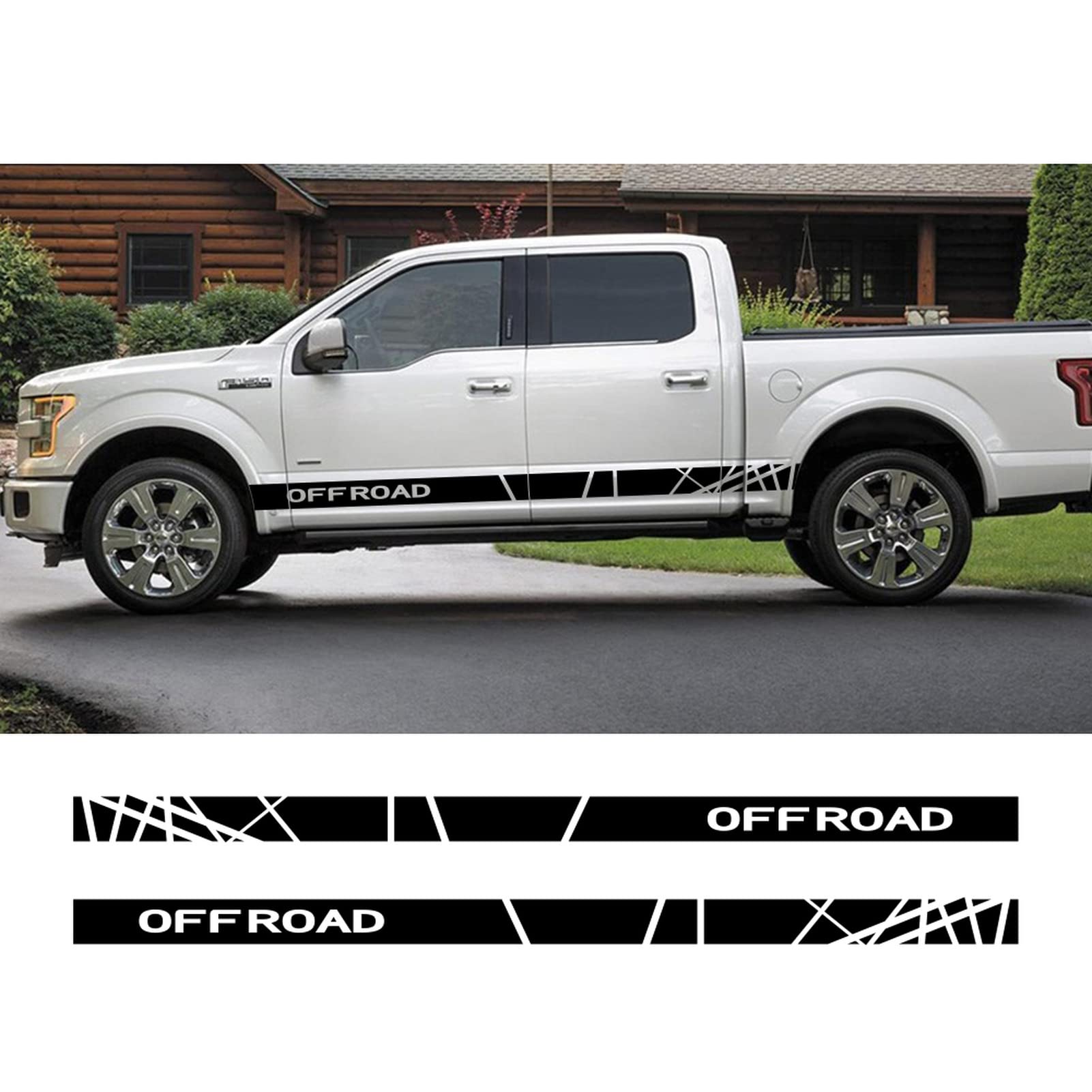Buy Car Side Skirt Stickers stripe decal Vinyl Decals, For Ford Ranger