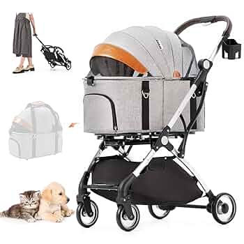 分離式 折りたたみ ペットカート 4輪360°回転 犬用ベビーカー 3way 71j8j3u6ttL._UF350,350_QL50_.jpg
