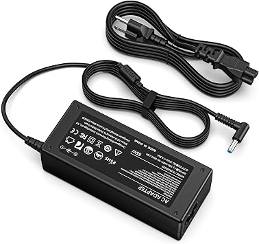 65W Laptop Charger for HP Pavilion x360 Smart Blue Tip Power Supply | Compatible with HP Pavilion x360 14 15 17,Envy 13 15 X360,Elitebook 840 G5, ProBook Chromebook Stream Series