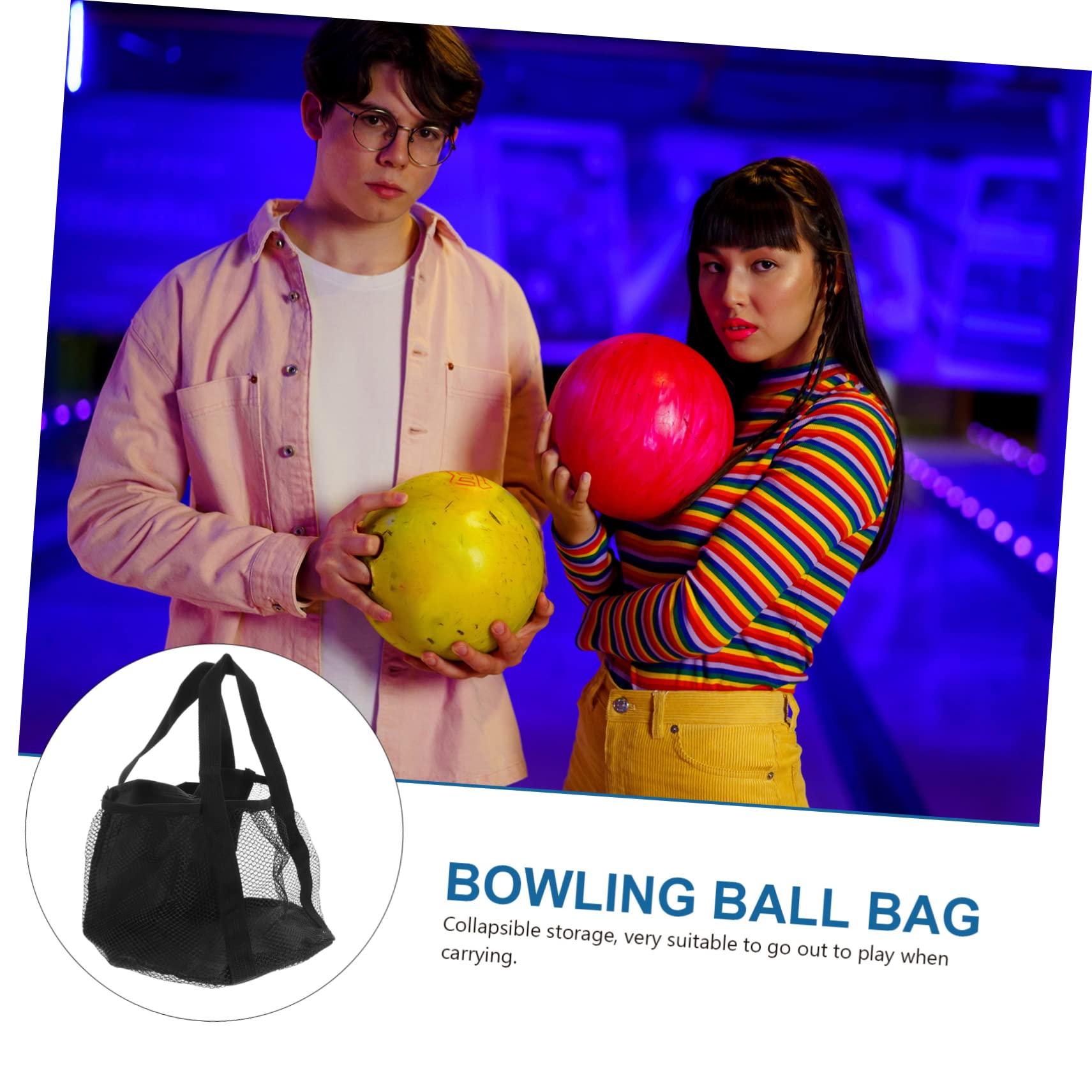 Hemobllo Bowling Portatile Oxford Multi per Palle Bowling con Manici Rinforzati per Sport e Spazio per Attrezzature