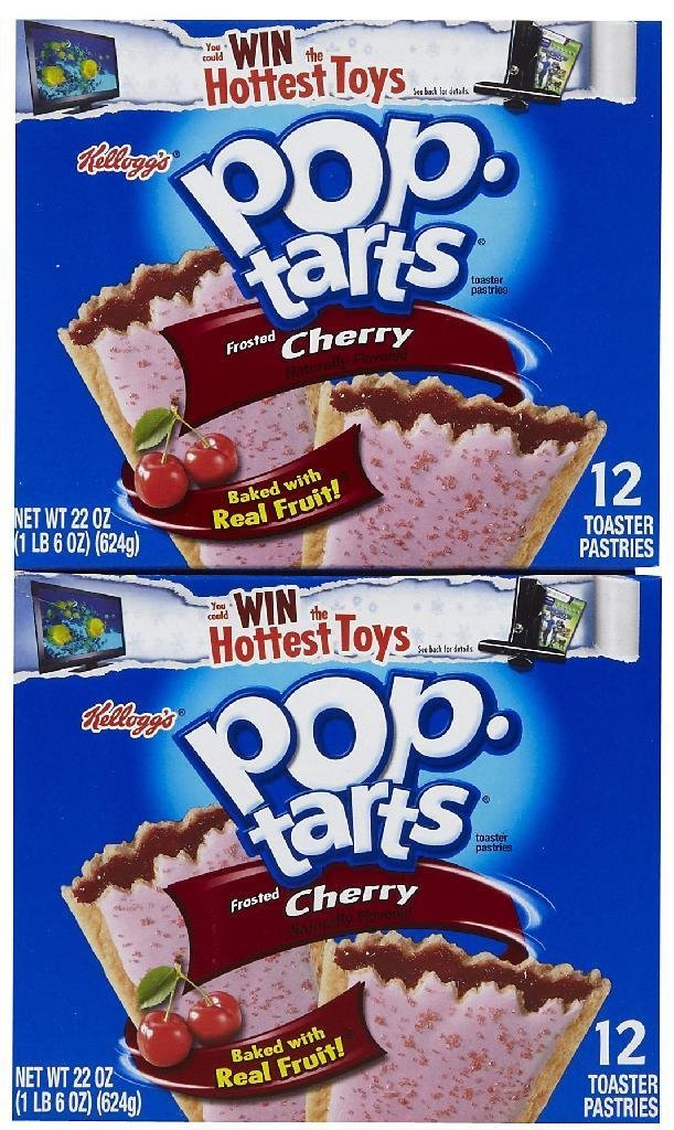 Kellogg's Pop-Tarts Toaster Pastries - Frosted Cherry - 22 oz - 12 ct - 2 pk