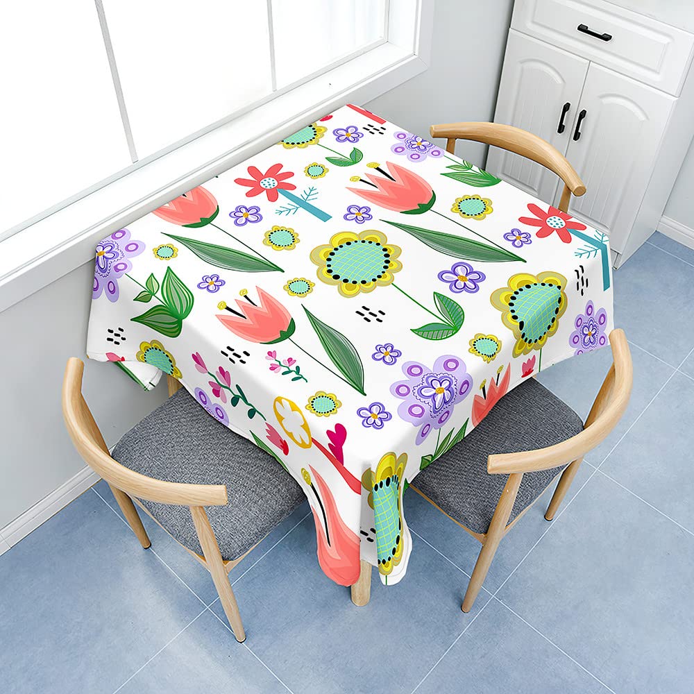 Treer 3D Nappe Essuyable, Effet Lotus Nappe De Table, Nappe De Jardin