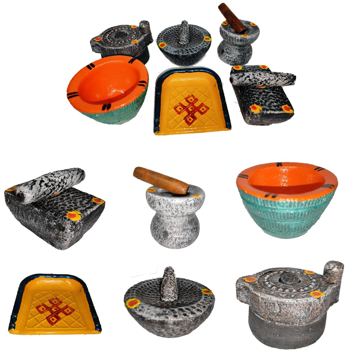 Himavat Miniature Kitchen Set for Kids Pooja and Grahapravesam Choppu Saman Traditional HOM, Grinding Stone -Traditional Home Golu Decor Kitchen Playsets Stone Texure -6 Set (B0CPWYST2J) Amazon Price History, Amazon Price Tracker