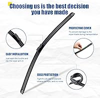 Vista 101 de Limpiaparabrisas de 24" + 20" con juegos de escobillas limpiaparabrisas traseras de 15", repuesto automotriz para Land Rover Range Rover 2017-2023