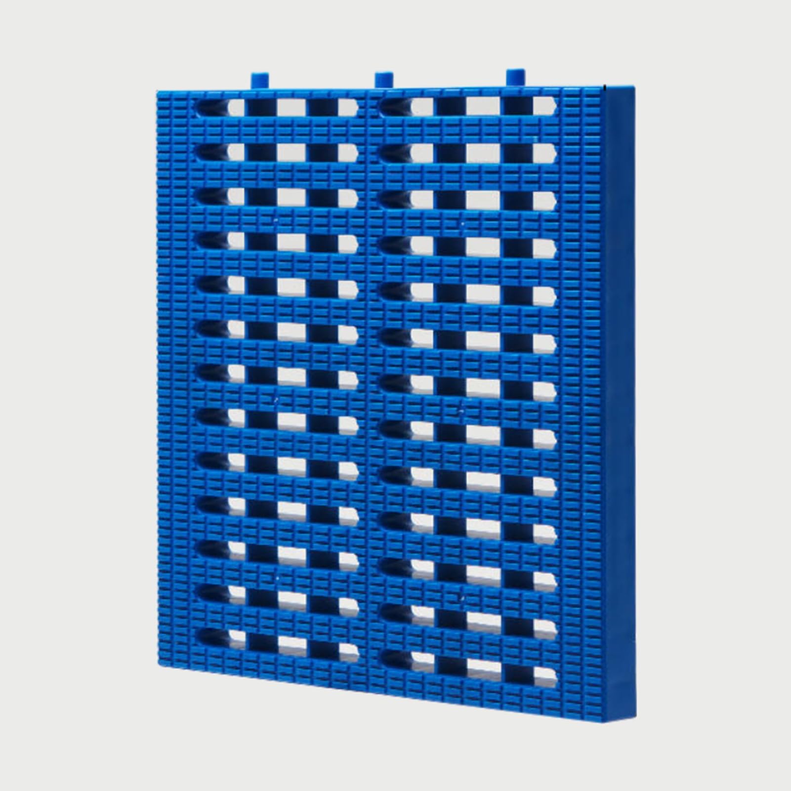 LWJSOCP Polymer Plastic Channel Drain Grate, 7.8 9.75 11.7in Widths Rainwater Drainage Grates, Durable Sewer Trench Drain System Cover for Indoor Outdoor(Blue,30x30 11.7x11.7in)