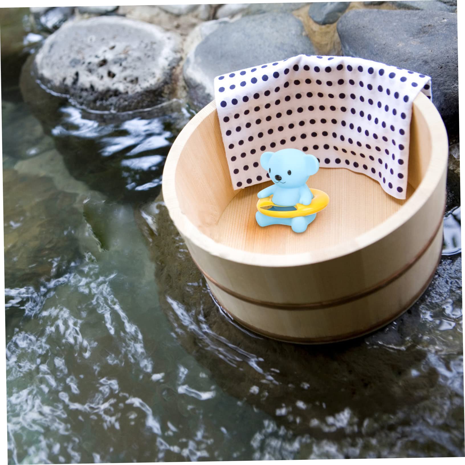 POPETPOP 3 Pz termometro per acqua termometro piscina galleggiante themomertor digitale per bambini temperatura di visualizzazione a LED per bagnetto Sky-blue
