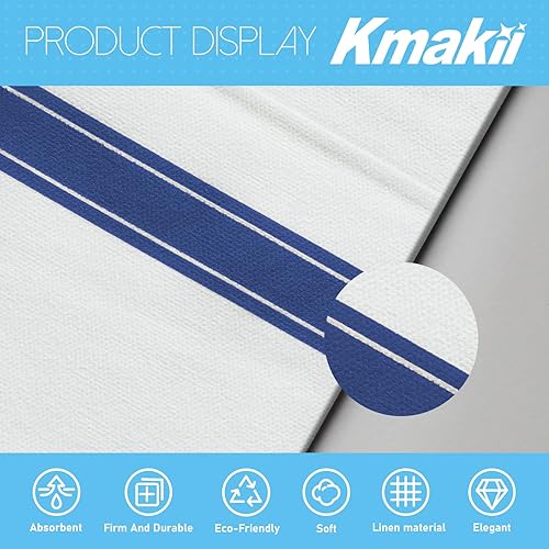 Miniatura 3 de KMAKII Paquete de 100 servilletas de papel con bolsillo integrado para cubiertos desechables para fiestas, bodas, eventos, tacto de lino, 16 x 16