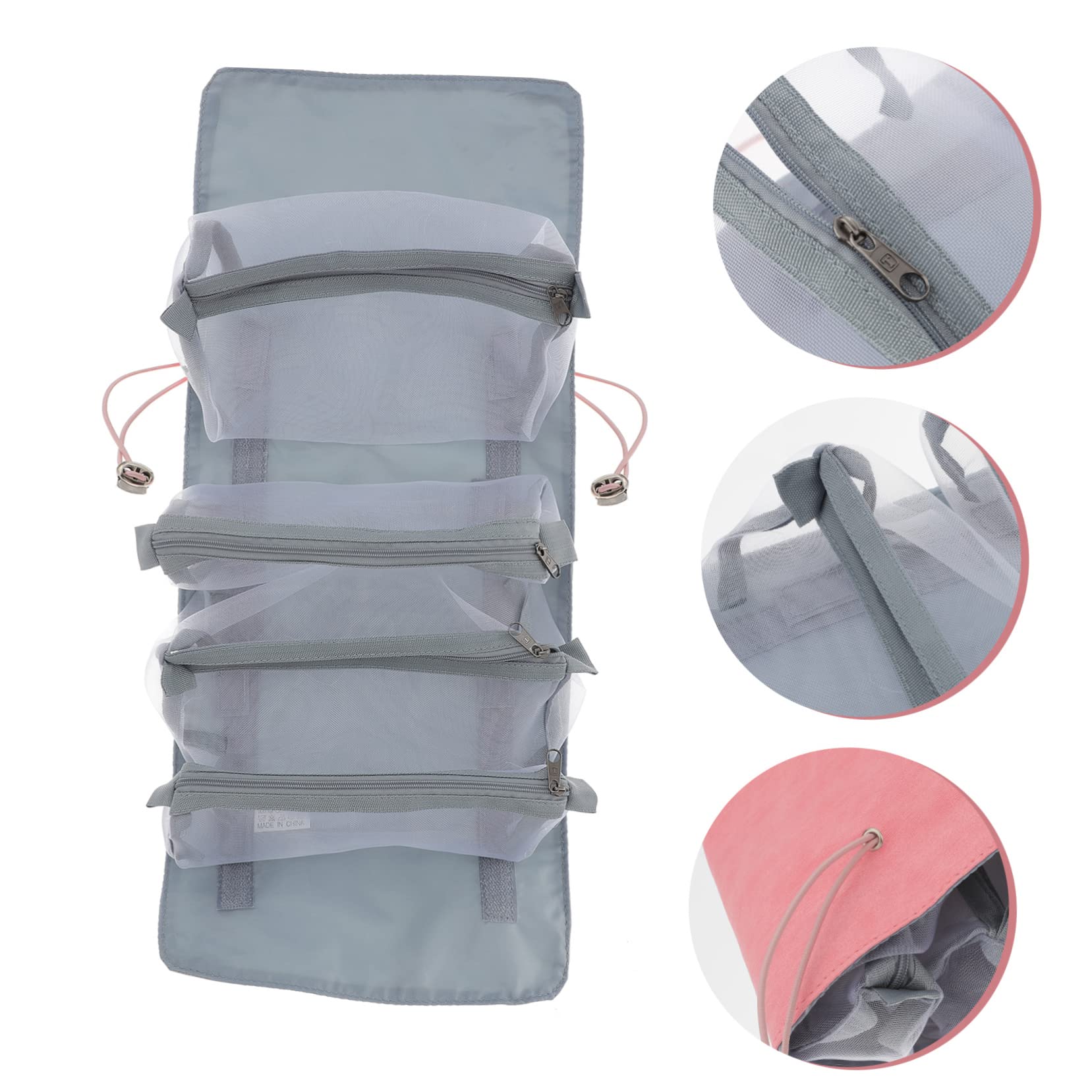 FRCOLOR 3stücke Reise-kulturtasche Für Damen Abnehmbare Kosmetiktasche Mit Großem Fassungsvermögen Und Faltbar Für Toilettenartikel Und Reiseaccessoires Transparent