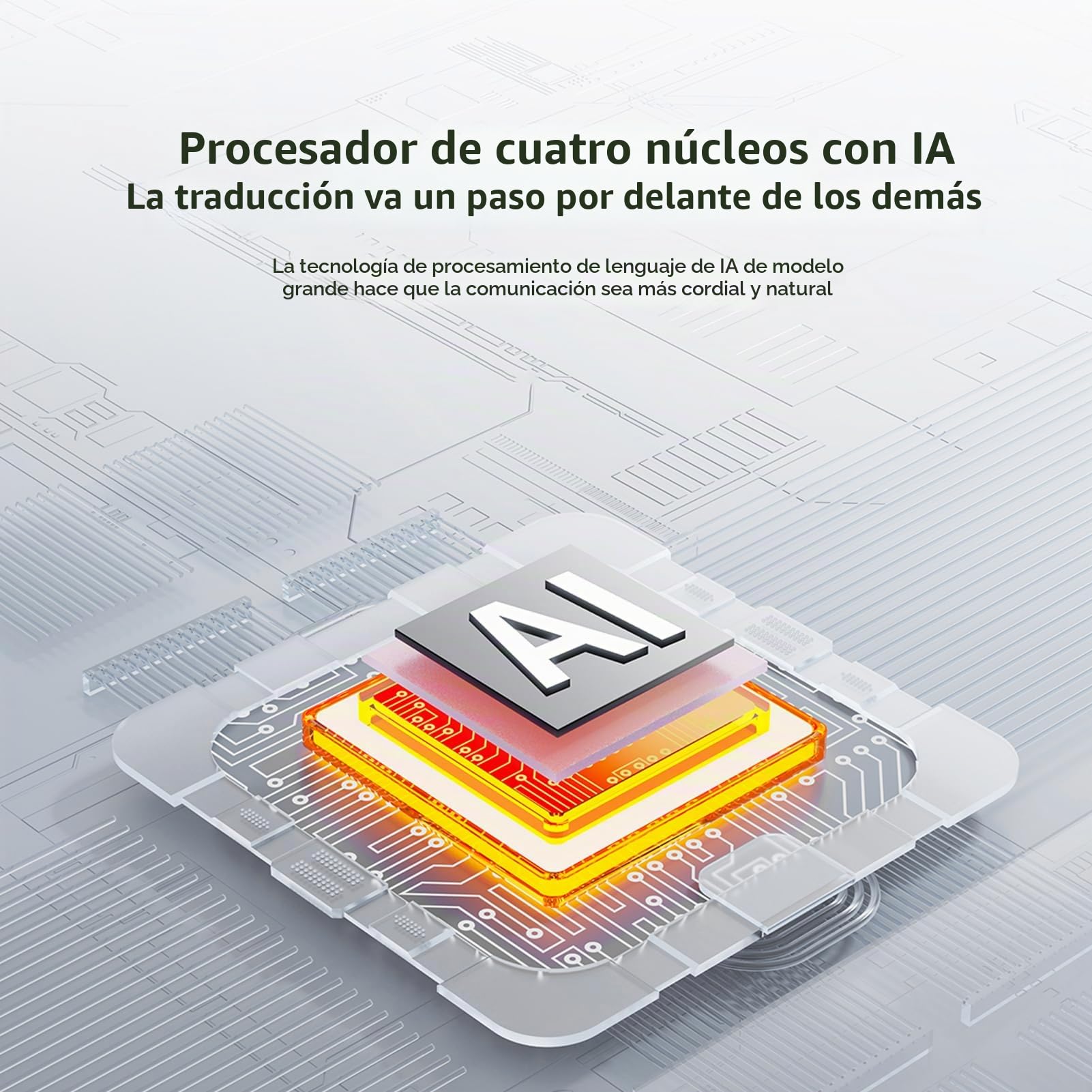 Bisofice D6 Traductor de Idiomas, con Salida de Voz, ChatGpt AI, 144 Idiomas en línea / 19 Fuera de línea, Wi-Fi/Punto de Acceso, traducción de Fotos, Ideal para Viajes, Aprendizaje y Negocios