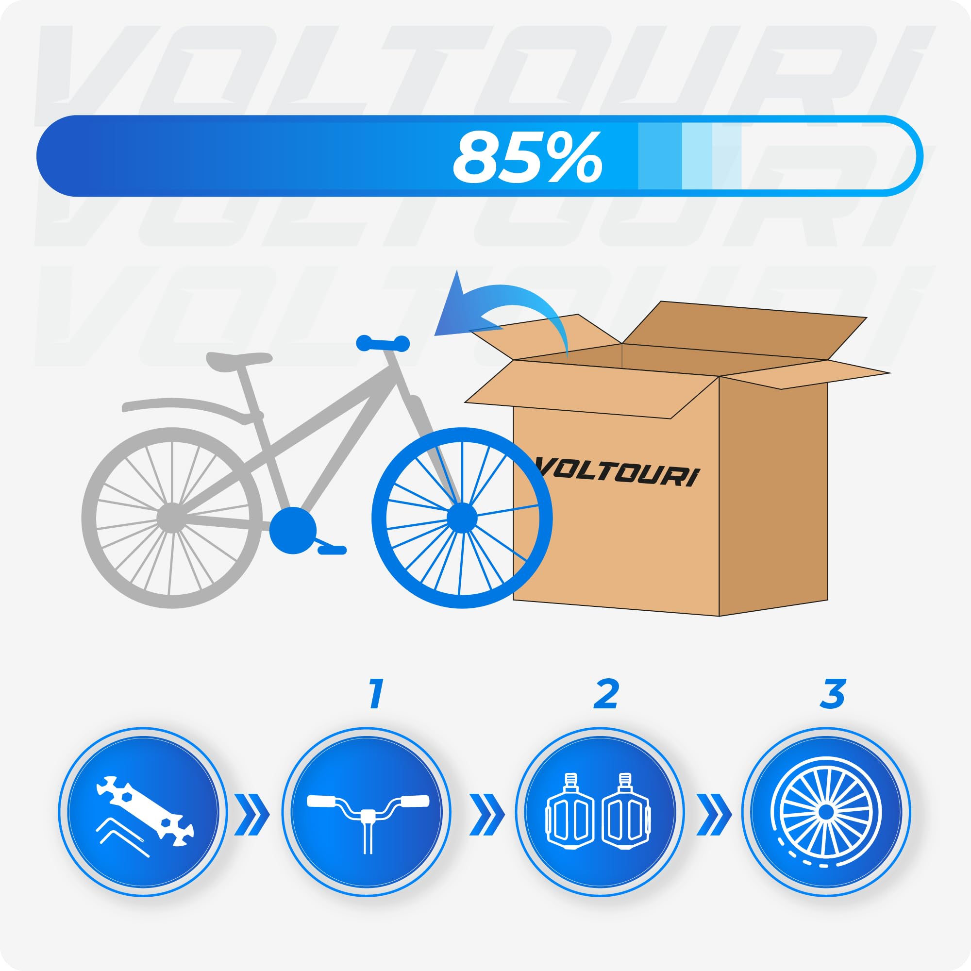 THUNDER Klappbares Mountainbike 26 Zoll, MTB Klapprad mit 21 Gängen, Vollfederung, mechanische Scheibenbremsen, Stahlrahmen, für Erwachsene und Jugendliche