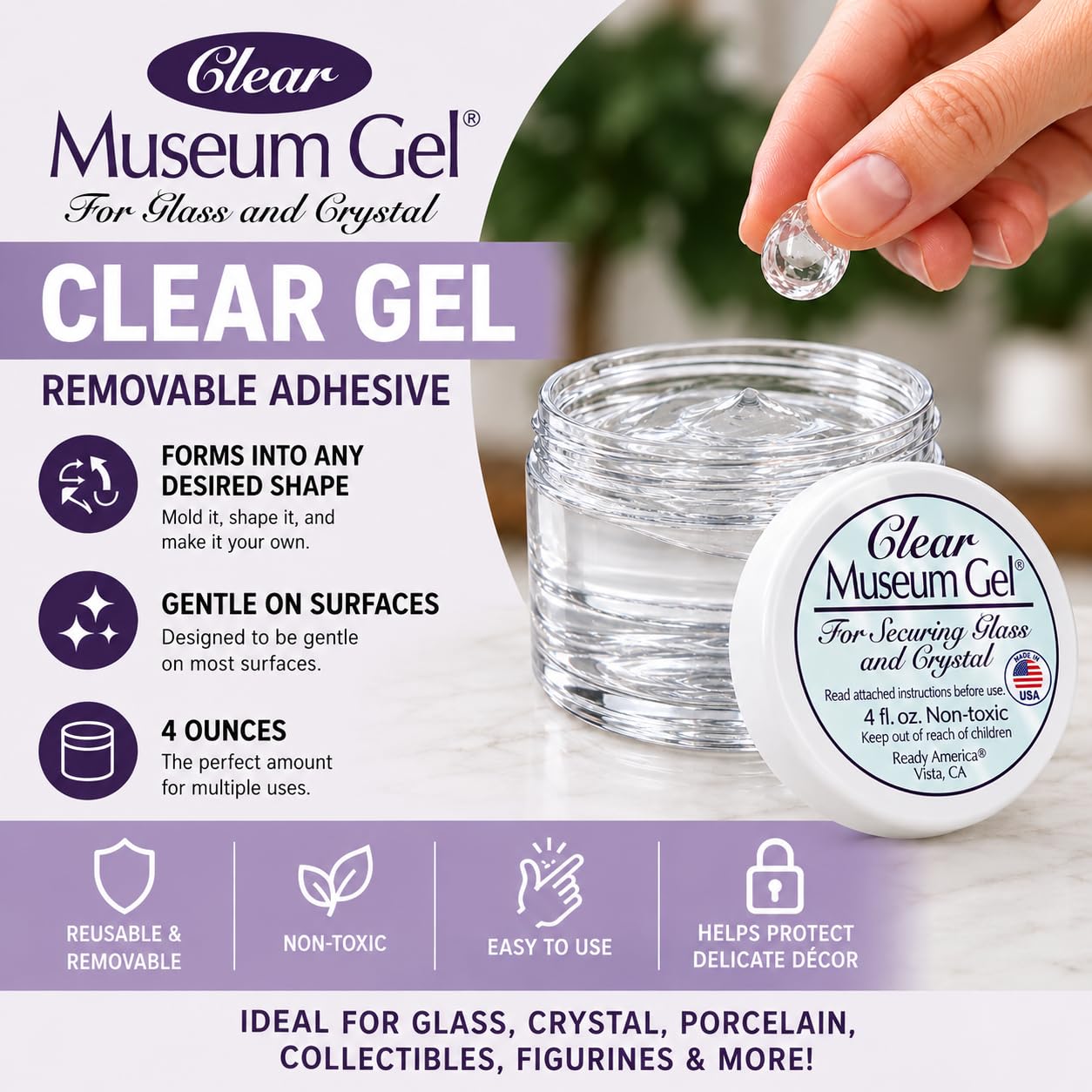 Ready America Museum Gel - Clear Adhesive -2 Ready America Museum Gel - Clear Adhesive -2