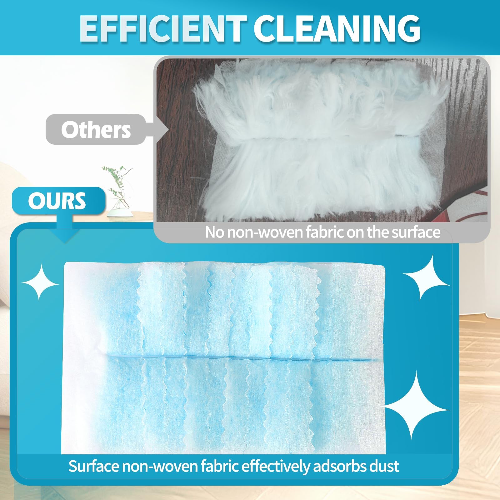 FURCIELOS 30 ricariche in microfibra per spolverino Swiffer, usa e getta, statiche di ricambio, per spolverino multi-superficie, inodore