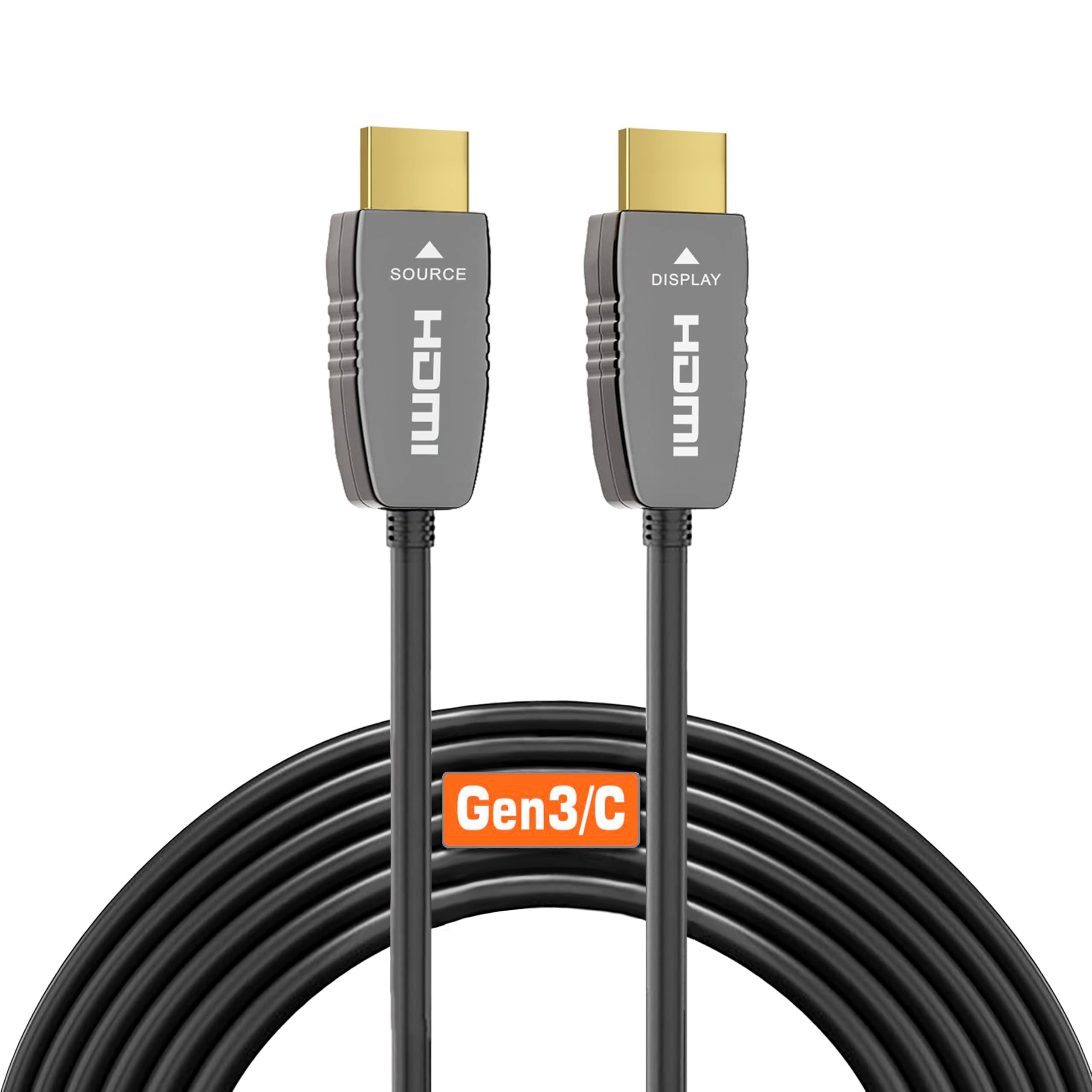RUIPRO Cavo HDMI 2.1b 8K fibra ottica, classe CL2, Ultra High Speed, 10 m | 4K@120Hz, VRR e ALLM offrono un gaming fluido, mentre eARC supporta audio immersivo su PS5, Xbox e sistemi home cinema