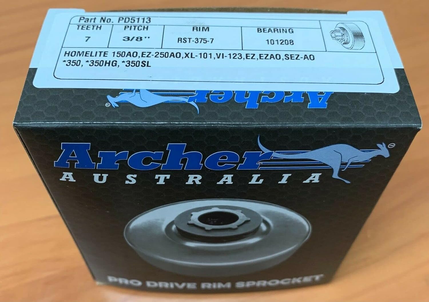 Archer Chainsaw Drum & Rim Sprocket 3/8" XL-101, VI-123, EZ, EZAO, SEZ-AO, 350