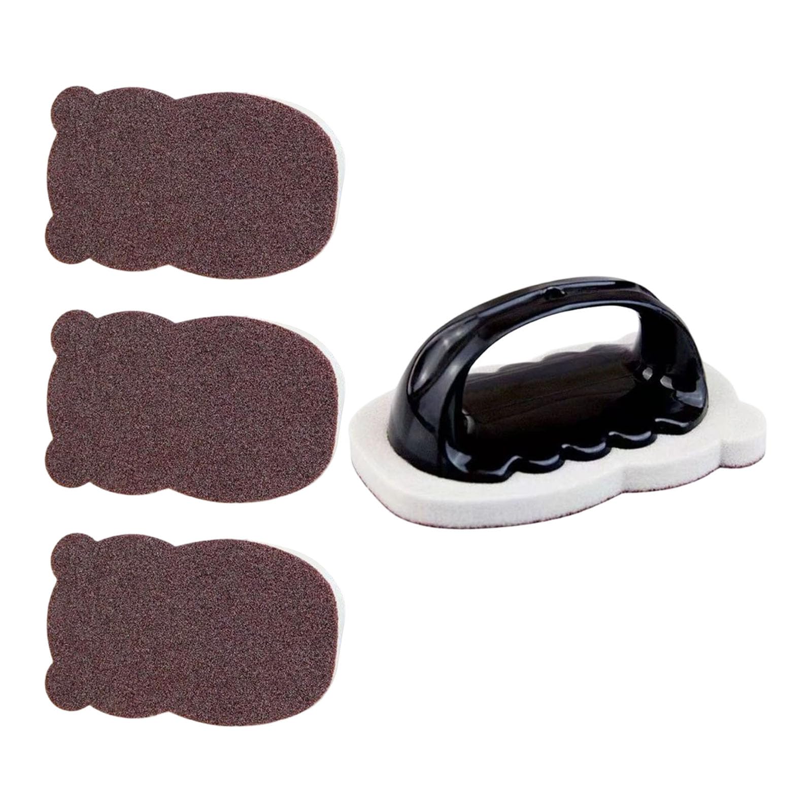 PANGBOER Scouring Sponge with Handle Cleaner Sponge Scrub Brush for Cleaner Cookware and Stove Tops for Kitchen