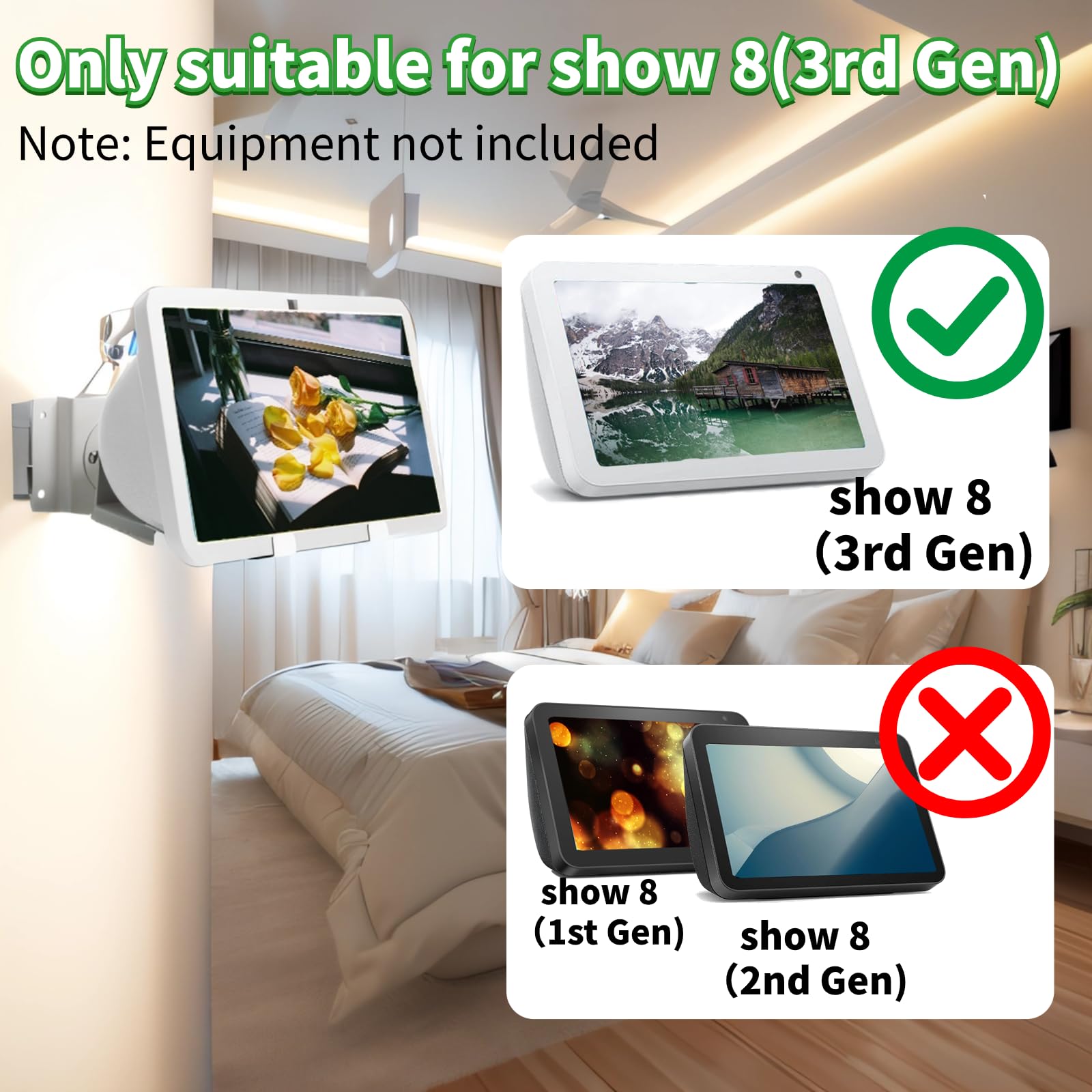 Amazon.co.jp: shinar メタル壁マウント Echo Show 8 (第3世代) 用