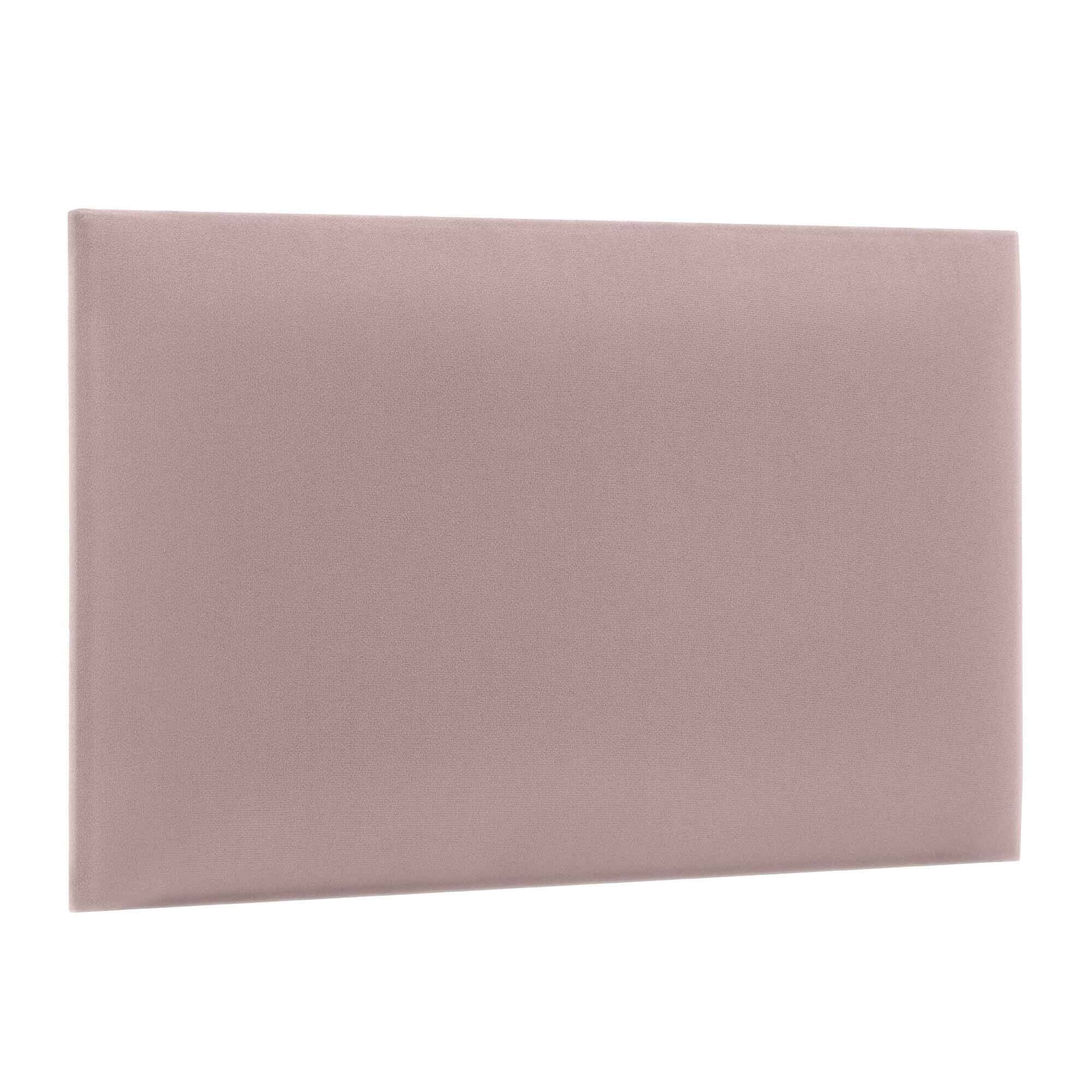 murando - Wall cushion as a headboard for a bed Rectangle Velvet 30x40 cm - Padded wall panel wall decoration for bedroom living room children's room - pink