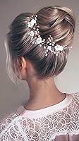 Vista 7 de Accesorios para el cabello de boda, accesorios para el cabello para novias y damas de honor, diadema de cristal de vid floral para novia