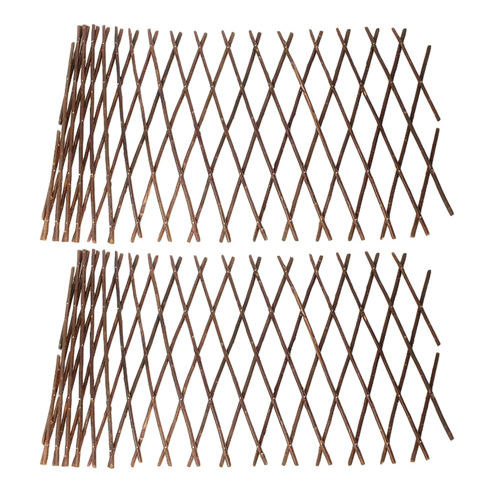 Luoaxinn One Color Expandable Trellis 1/2Pcs Wooden Extendable Fence Garden Trellises