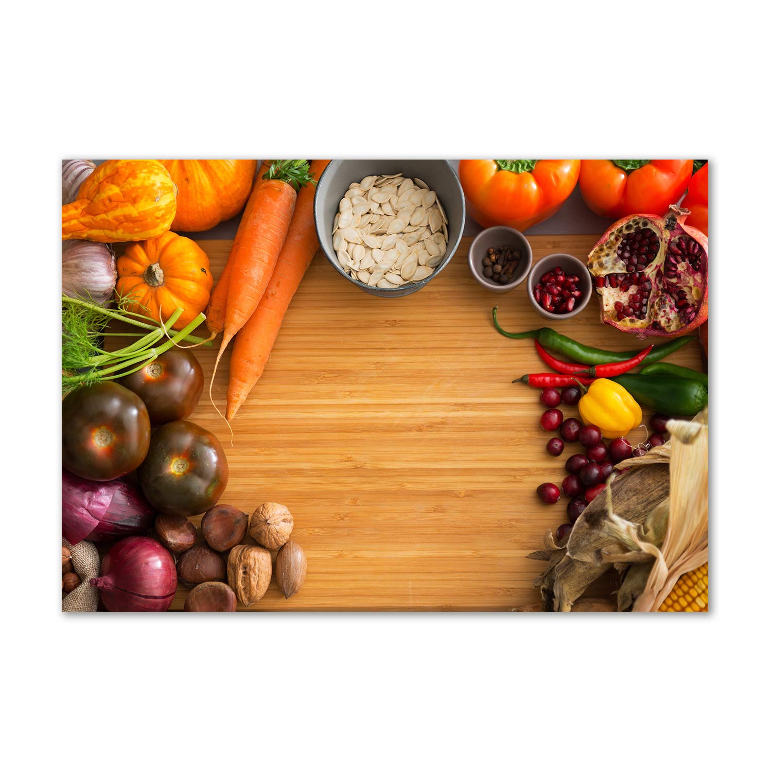 Tableau acrylique légumes d'automne Tulup pour sublimer votre salle à manger
